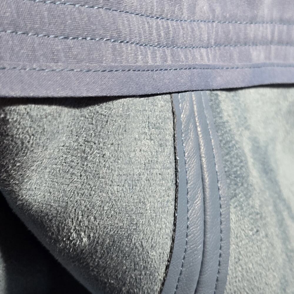 Tuckernuck Flared Slate Blue Skirt Faux Leather 37" Long COTTAGECORE PEASANT 12 - Picture 9 of 14